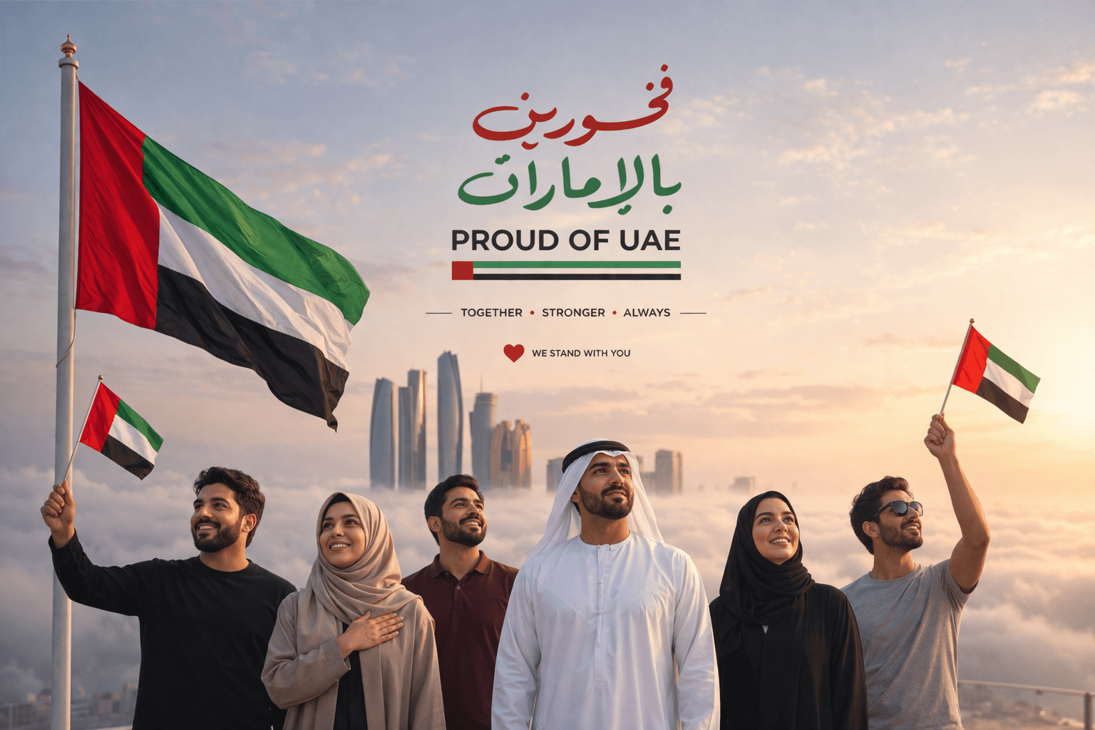 Proud and united with the UAE